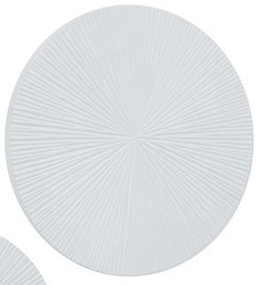 20" Round White Sunburst Wall Plaque