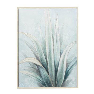 47" x 36" Aloe Canvas in a Wood Frame