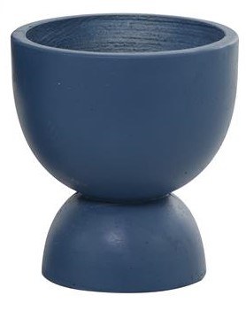 9" Dark Blue Goblet Pot