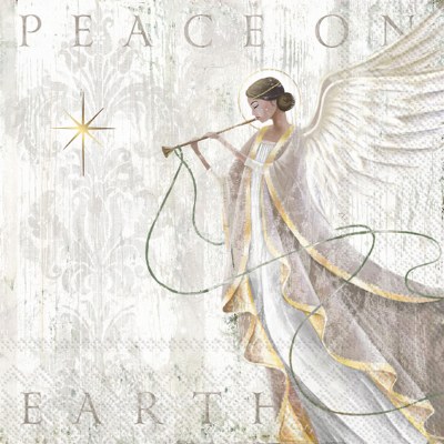 "Peace on Earth" Angel Beverage Napkins