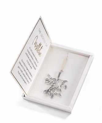 Boxed Mistletoe Ornament