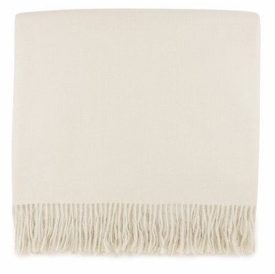 50" x 68" Cream Edinburgh Throw Blanket