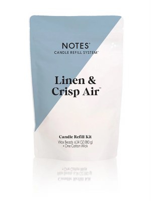 6.34 Oz Linen and Crisp Air Fragrance Wick and Wax Beads Refill