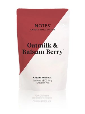 6.34 Oz Oatmilk and Balsam Berry Fragrance Wick and Wax Beads Refill