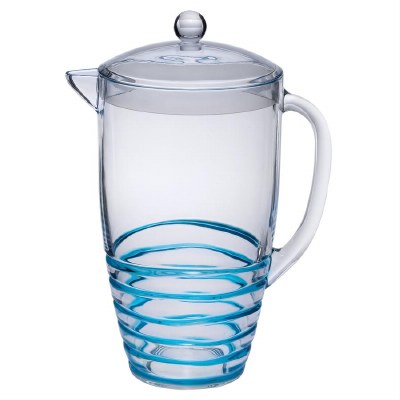 88 Oz Blue Acrylic Swirl Pitcher