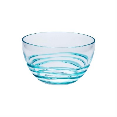 Small Blue Acrylic Swirl Bowl