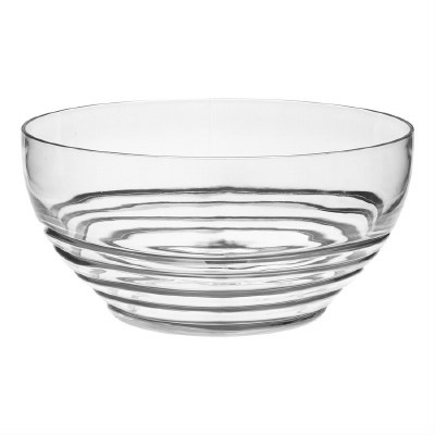 Large Clear Acrylic Swirl Bowl