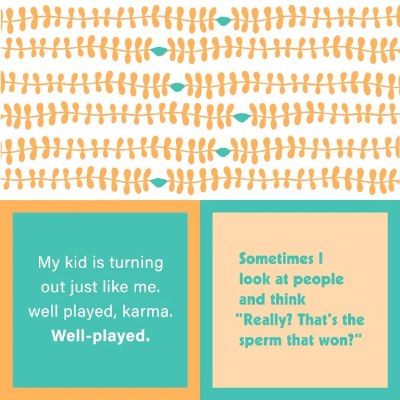 5" Square "My Kid is Turning Out Just Like Me" Double Sided Beverage Napkin