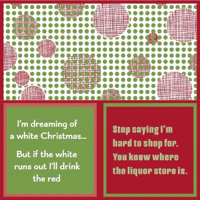 5" Sq "Stop Saying I'm Hard to Shop For." Double Sided Beverage Napkin