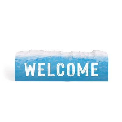 4" x 12" "Welcome" Wall Plaque