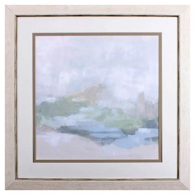 30" Sq Tonal Horizon Two Framed Print Under Glass