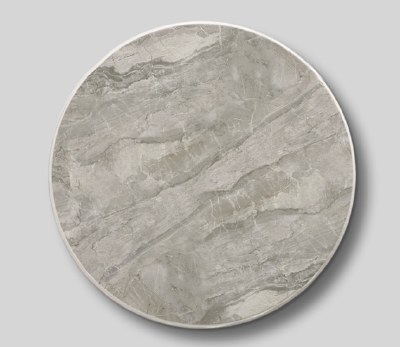 Set of Four Round Gray Faux Marble Coasters
