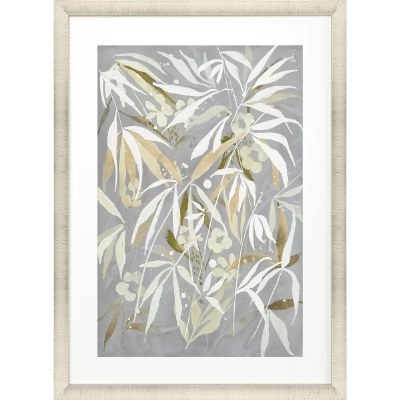 46" x 34" Wild Botanicals 1 Gold Framed Print