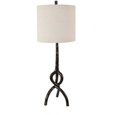 37" Bronze Twisted Legs Table Lamp