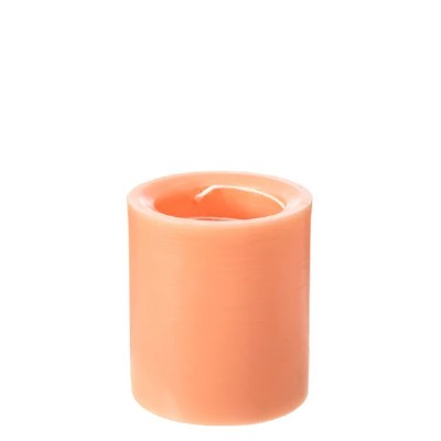 3" x 3" Mango Coral Spiral Pillar Candle