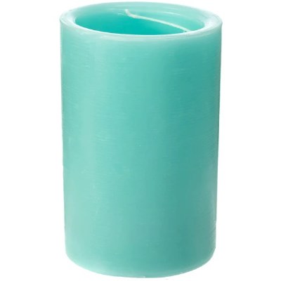 4" x 6" Sea Glass Spiral Pillar Candle