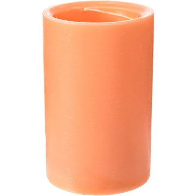 4" x 6" Mango Coral Spiral Pillar Candle