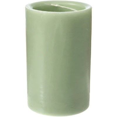 4" x 6" Green Spiral Pillar Candle