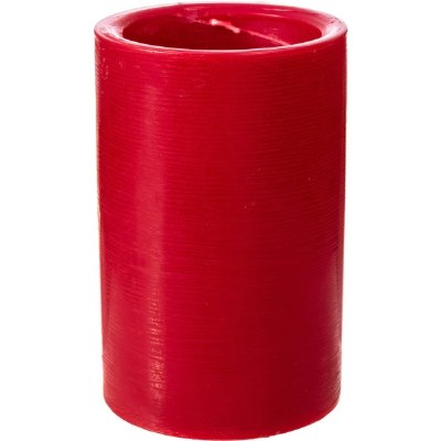 4" x 6" Red Spiral Pillar Candle