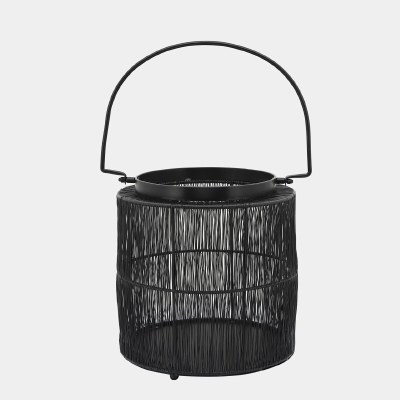 10" Black Wire Lantern