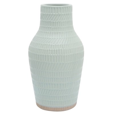 12" Sage Ceramic Vase