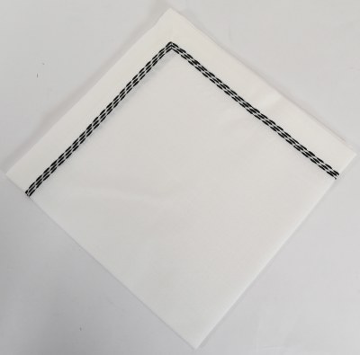 20" Three Black Lines Napkin