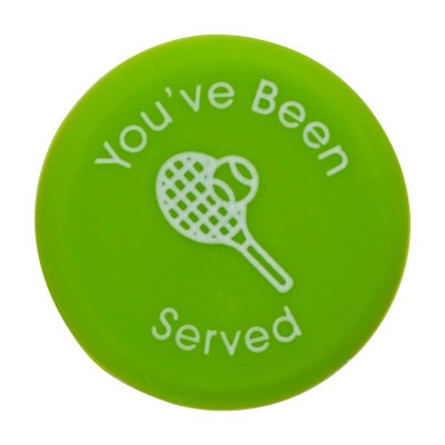 Tennis "You've Been Served" Silicone Bottle Cap