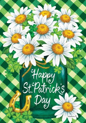 40" x 28" St. Patrick's Day Daisy Flag