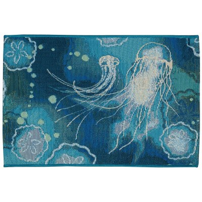 24" x 35" Bloom Jellyfish Indoor/Outdoor Mat