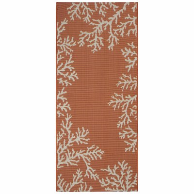23" x 59" Sunset Coral Edge Indoor/Outdoor Runner