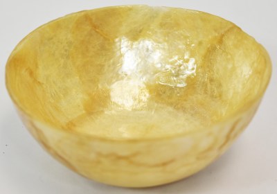 4" Round Gold Capiz Bowl