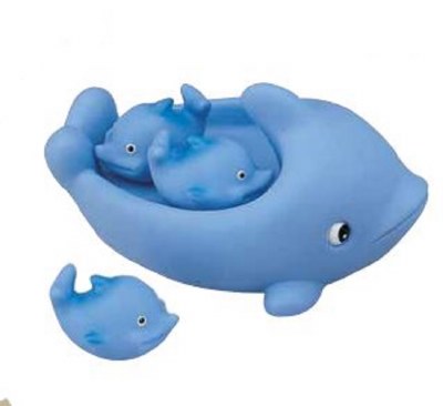 Set of Four Dolphin Bath Toys