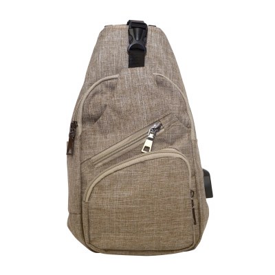 12" Tan Anti-Theft Regular Size Day Pack