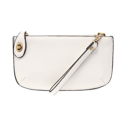 10" White Crossbody Wristlet