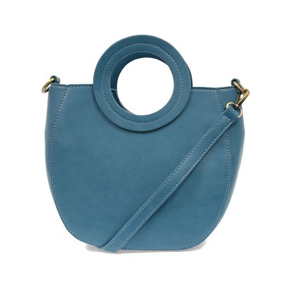 11" Blue Coco Circle Handle Handbag