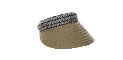 4" Brim Natural and Navy Visor