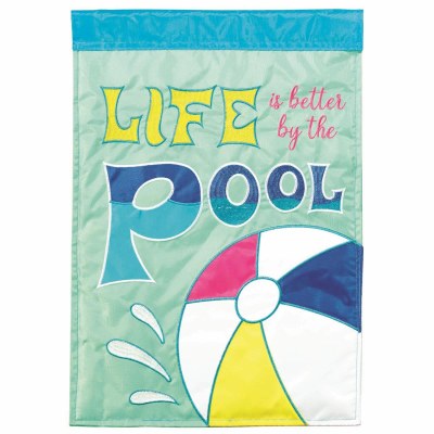 42" x 29" "Life is Better by the Pool" Large Flag