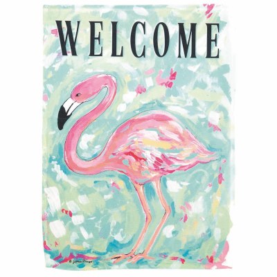 44" x 30" "Welcome" Large Flamingo Flag