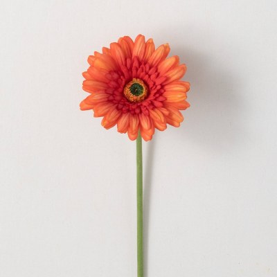 25" Faux Orange Gerbera Daisy Spray