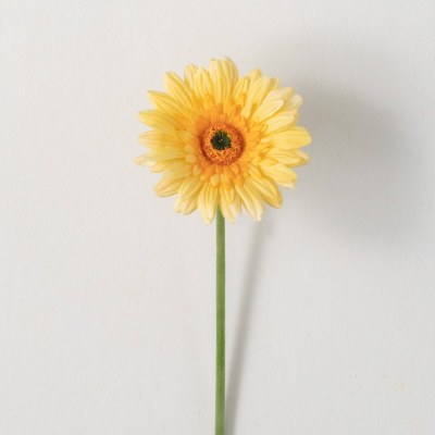 25" Faux Yellow Gerbera Daisy Spray