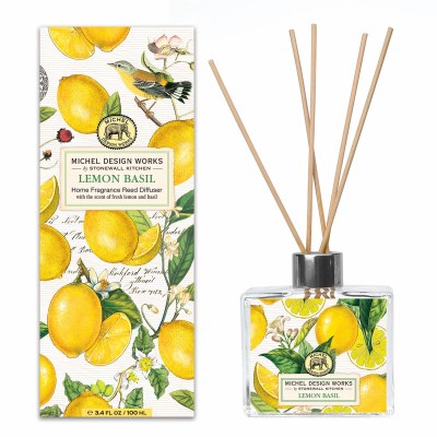 3.4 Oz Lemon Basil Fragrance Reed Diffuser