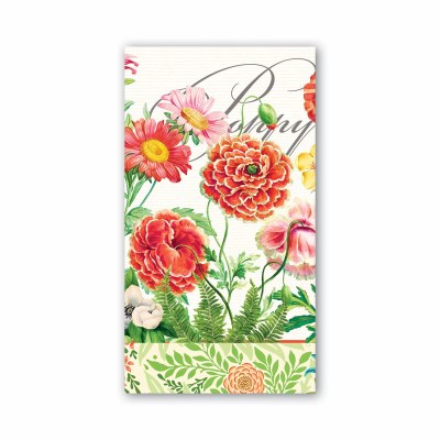 8" x 5" Poppies and Posies Guest Towels