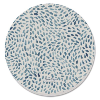 Set of Four Round Blue Drift Mark Coasters