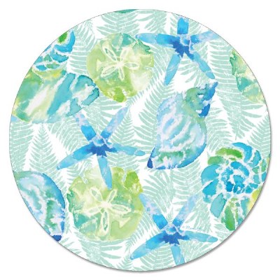 13" Round Isla Mona Glass Lazy Susan