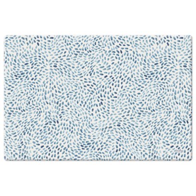 20" x 30" Blue Drift Mark Cushion Floor Mat