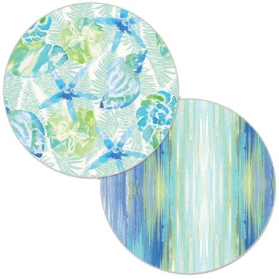 14" Round Isla Mona Reversible Placemat