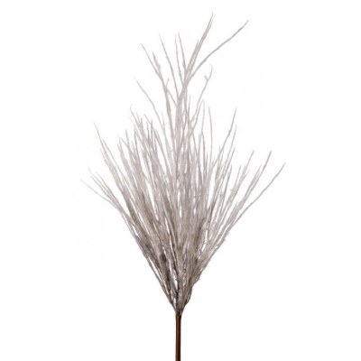 40" Faux Gray Pampas Spray