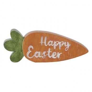 6" "Happy Easter" Carrot Sign