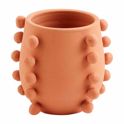 5" Terracotta Vase With Dots by Mud Pie