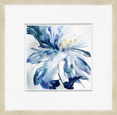 35" Sq Blooming 1 Framed Print Under Glass